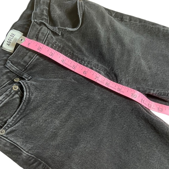 AGOLDE Nico High Rise Slim Jeans Size 26 Black - Picture 6 of 14